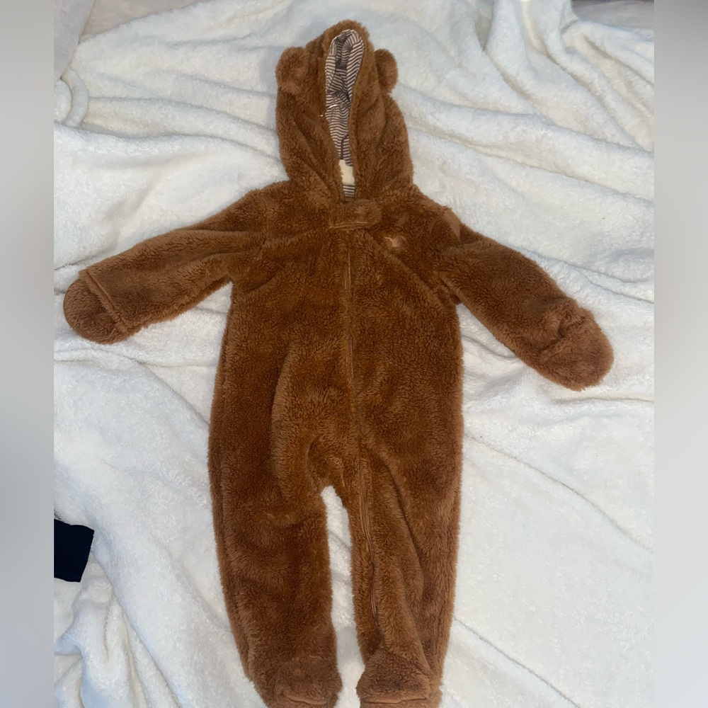 Carters Snow Suit Zip up One piece - Brown